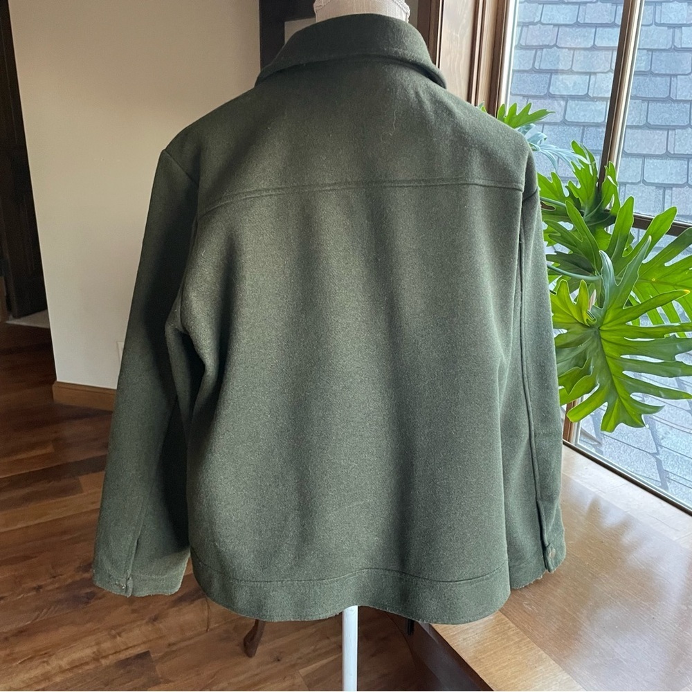 Banana Republic Women's Dark Green Utility Jacket size XL - Picture 6 of 16
